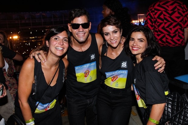 Бразильские актеры на концерте группы Rolling Stones