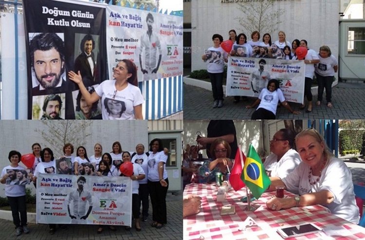 Поклонники турецкого актера Энгина Акюрек