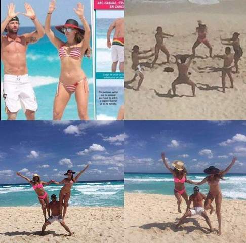 Мексиканская актриса Херальдин Базан, Мексиканский актер Габриэль Сото, венесуэльская актриса Марджори де Сауса